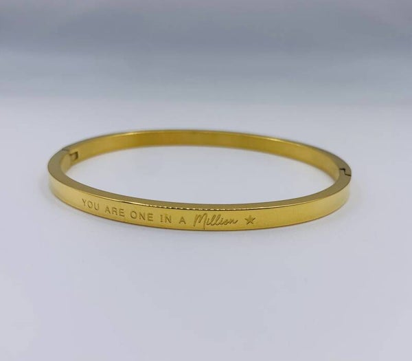 Armband stainless steel 'Million'