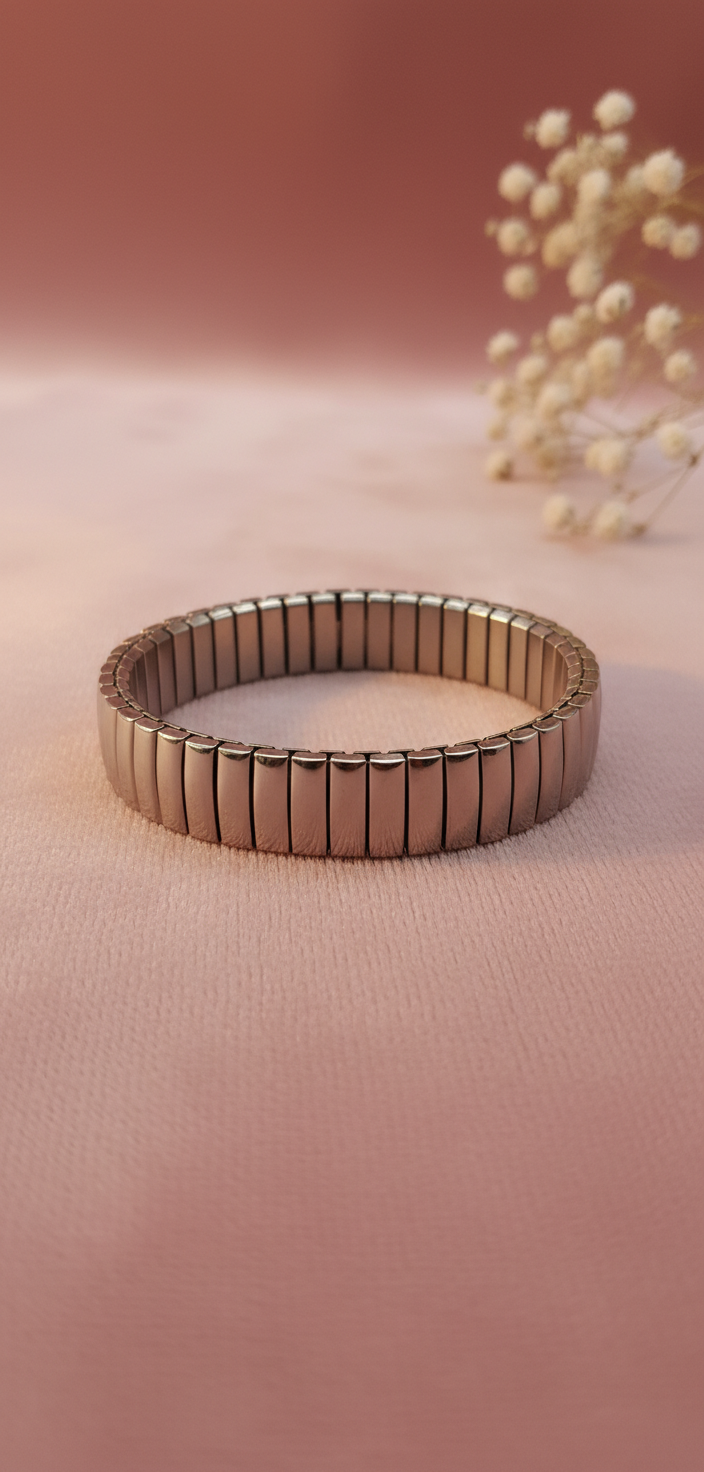 Armband stainless steel zilverkleur 'Donna'