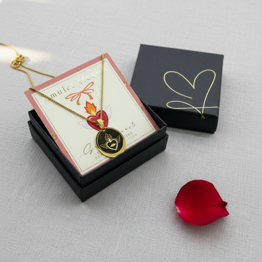 Ketting Amulet ‘Heilig Hart’