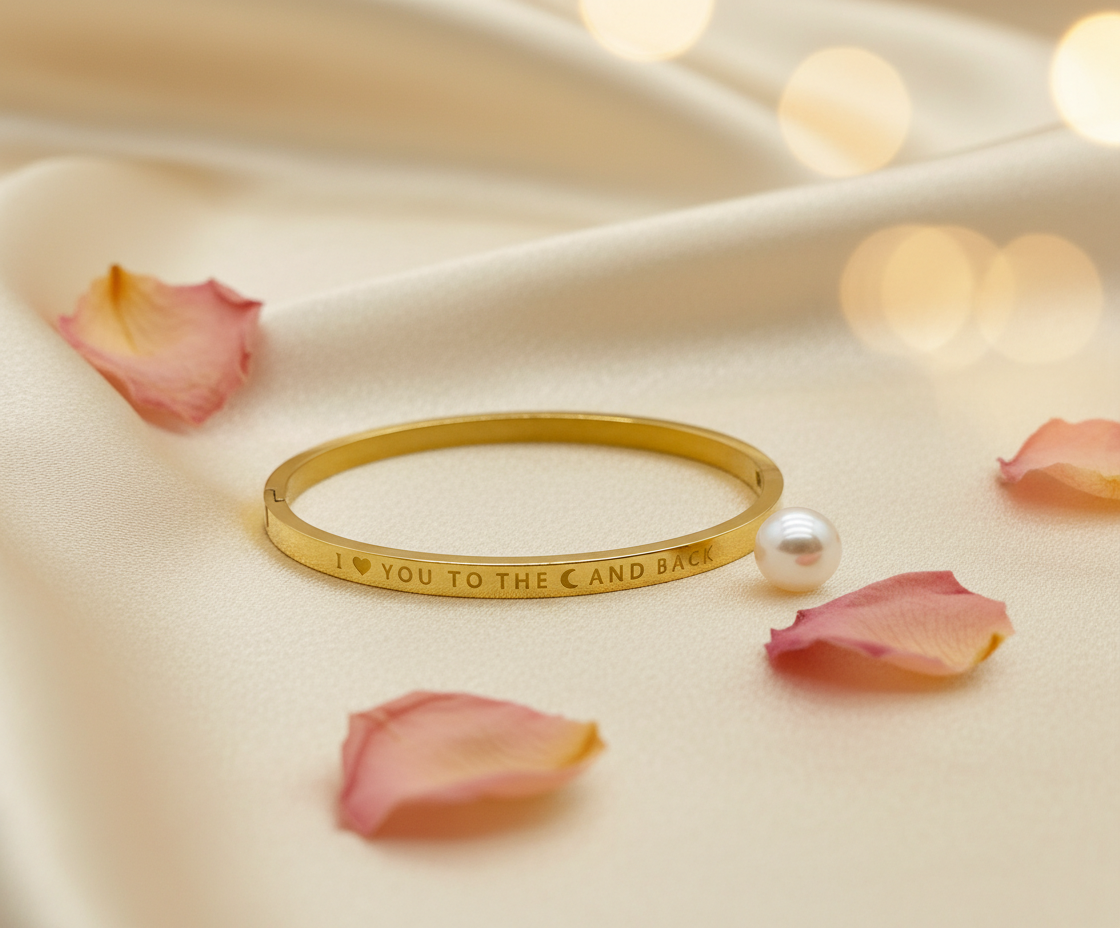 Armband stainless steel 'Moon'