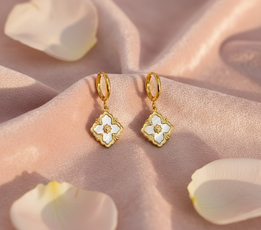 Oorbellen stainless steel ‘Celeste’