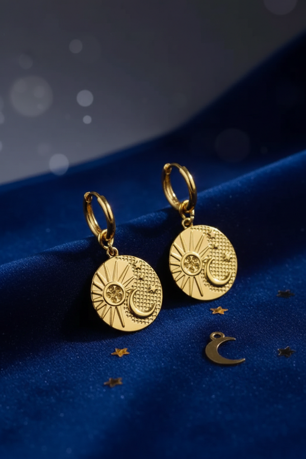 Oorbellen stainless steel 'Bess'