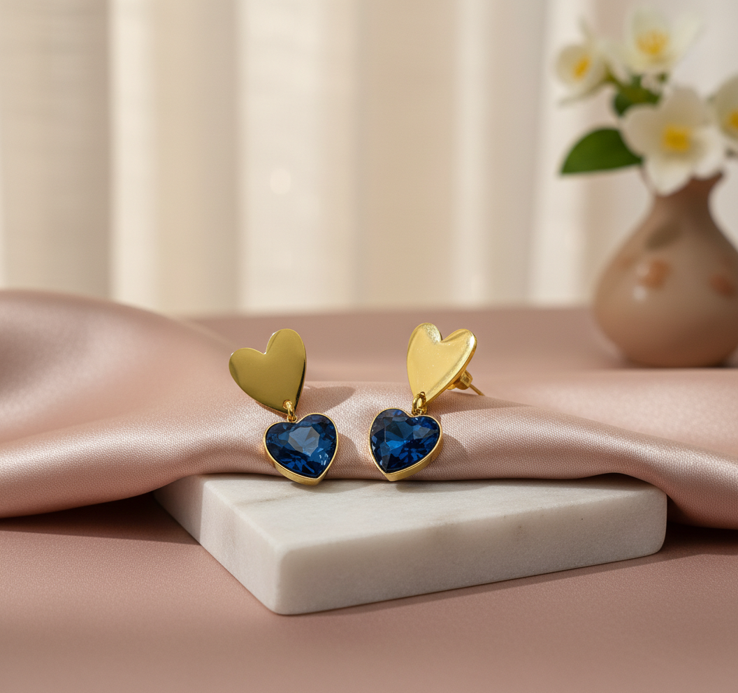 Oorbellen stainless steel ‘Emilia’