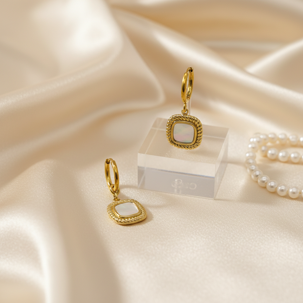 Oorbellen stainless steel ‘Cilou’