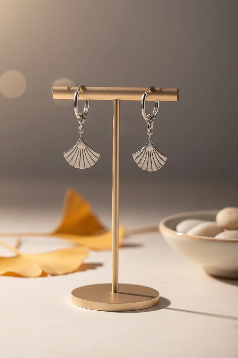 Oorbellen stainless steel zilverkleur 'Robin'