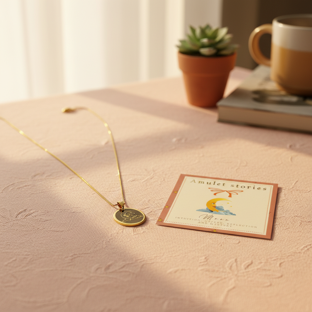 Ketting Amulet ‘Maan’