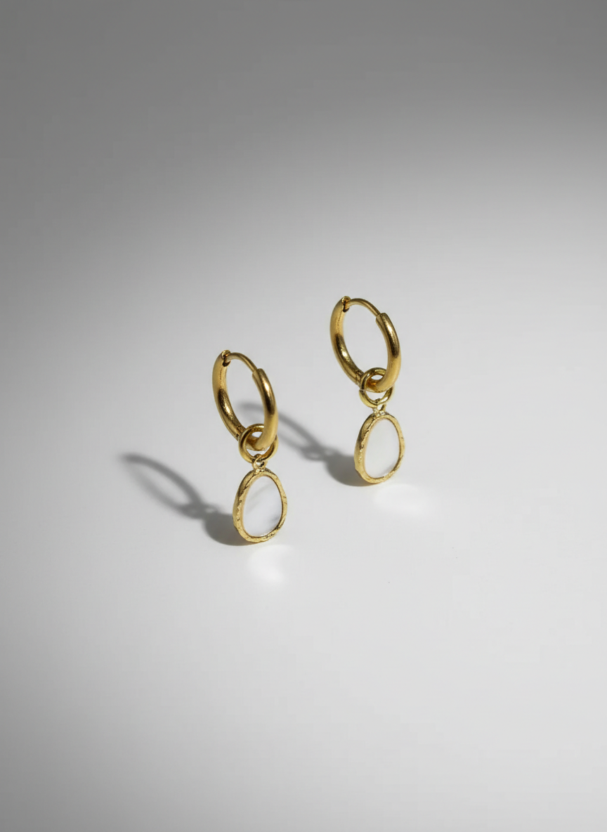 Oorbellen stainless steel 'Jess'