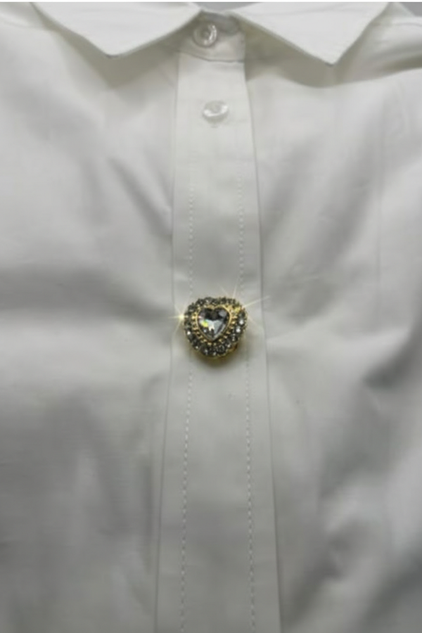 Button cover ‘Heart Shine’