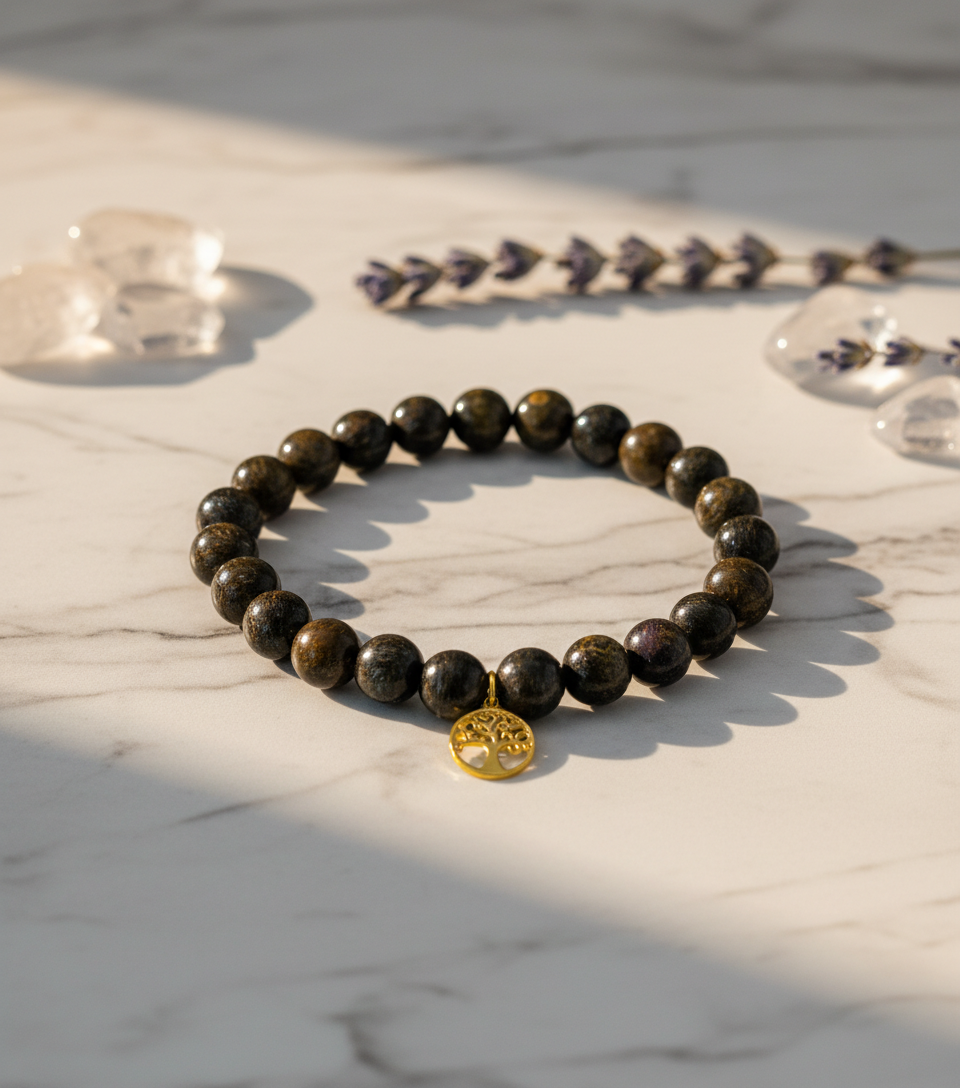 Damesarmband natuursteen 'Ailin'