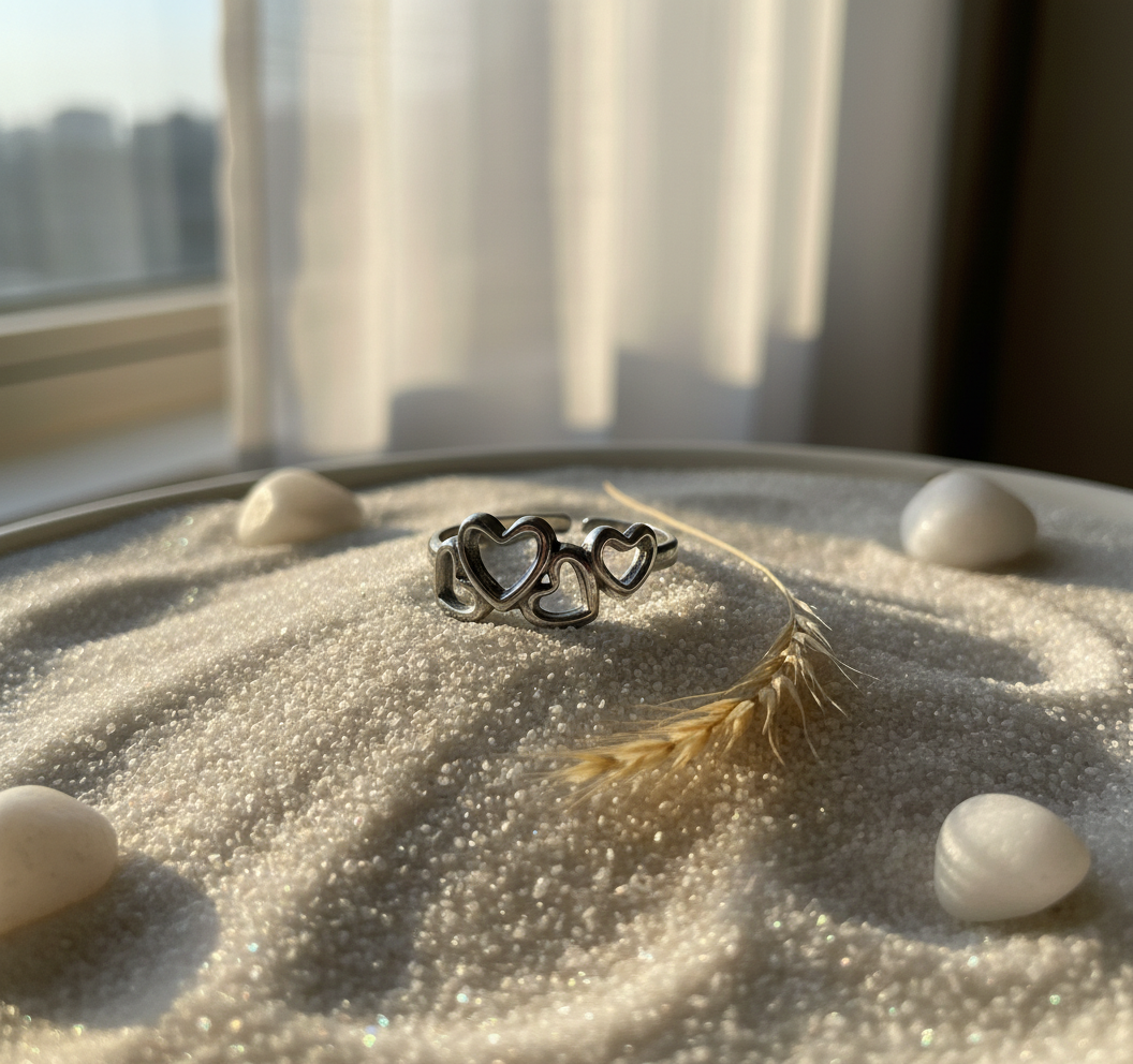 Ring stainless steel zilverkleur ‘Lisa’