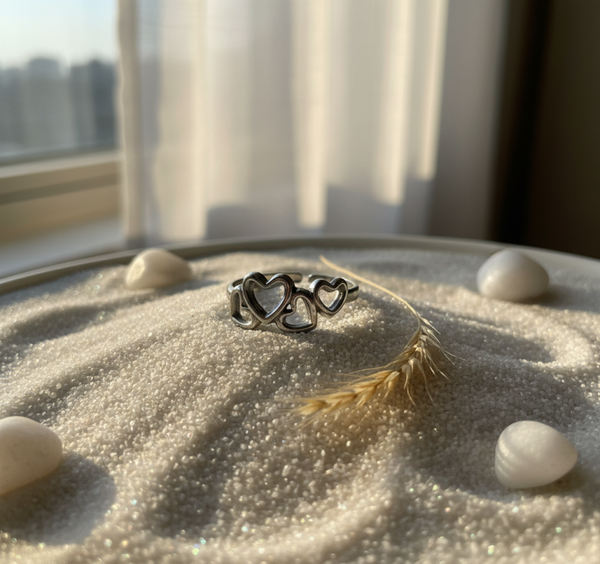 Ring stainless steel zilverkleur ‘Lisa’