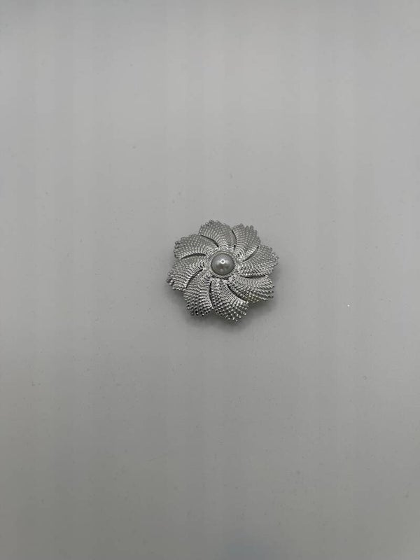 Button cover stainless steel zilverkleur ‘Veerle’