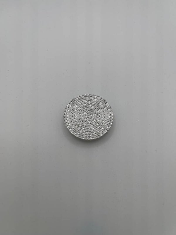 Button cover stainless steel zilverkleur ‘Anna’