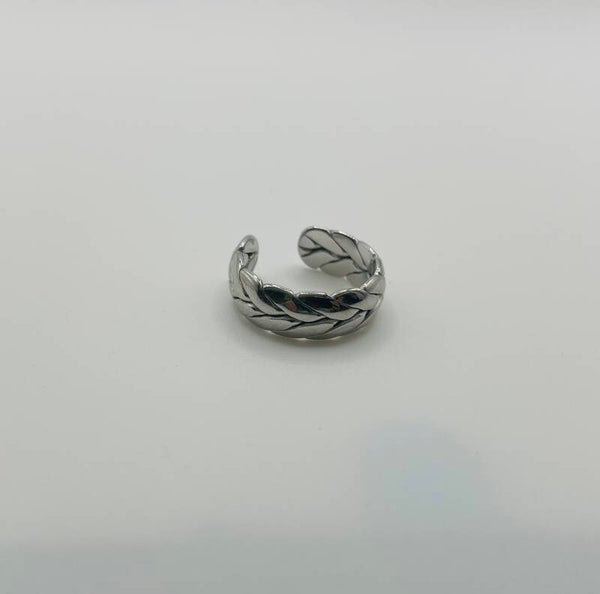 Ring stainless steel zilverkleur ‘Dania’