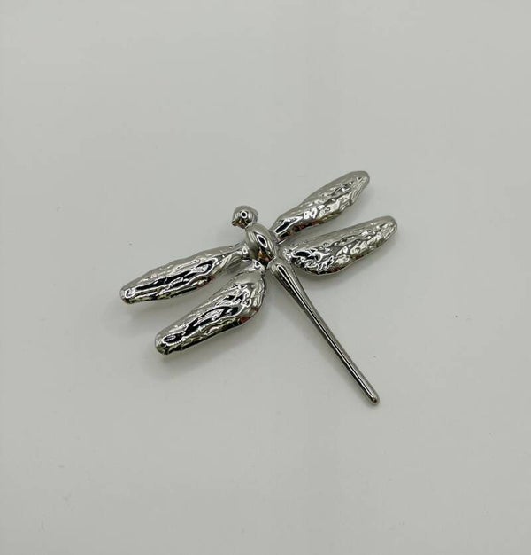 Broche Libelle zilverkleur