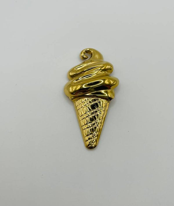 Broche Icecream gold