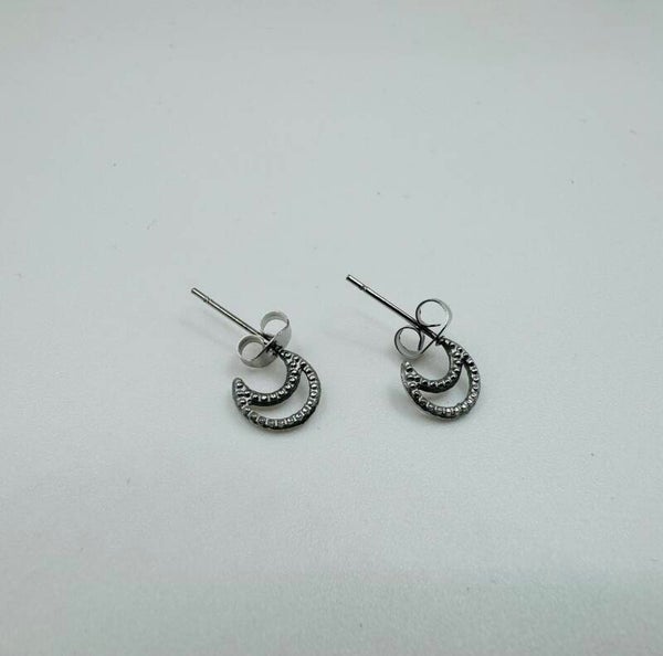 Oorbellen stainless steel zilverkleur 'Tatum'