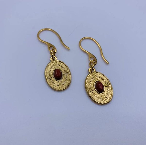 Oorbellen stainless steel 'Floor'