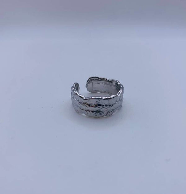 Ring stainless steel zilverkleur 'Shania'