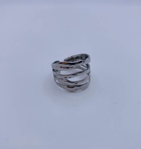 Ring stainless steel zilverkleur 'Rania'