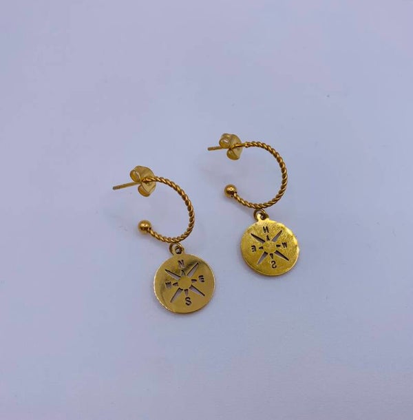 Oorbellen stainless steel 'Kim'