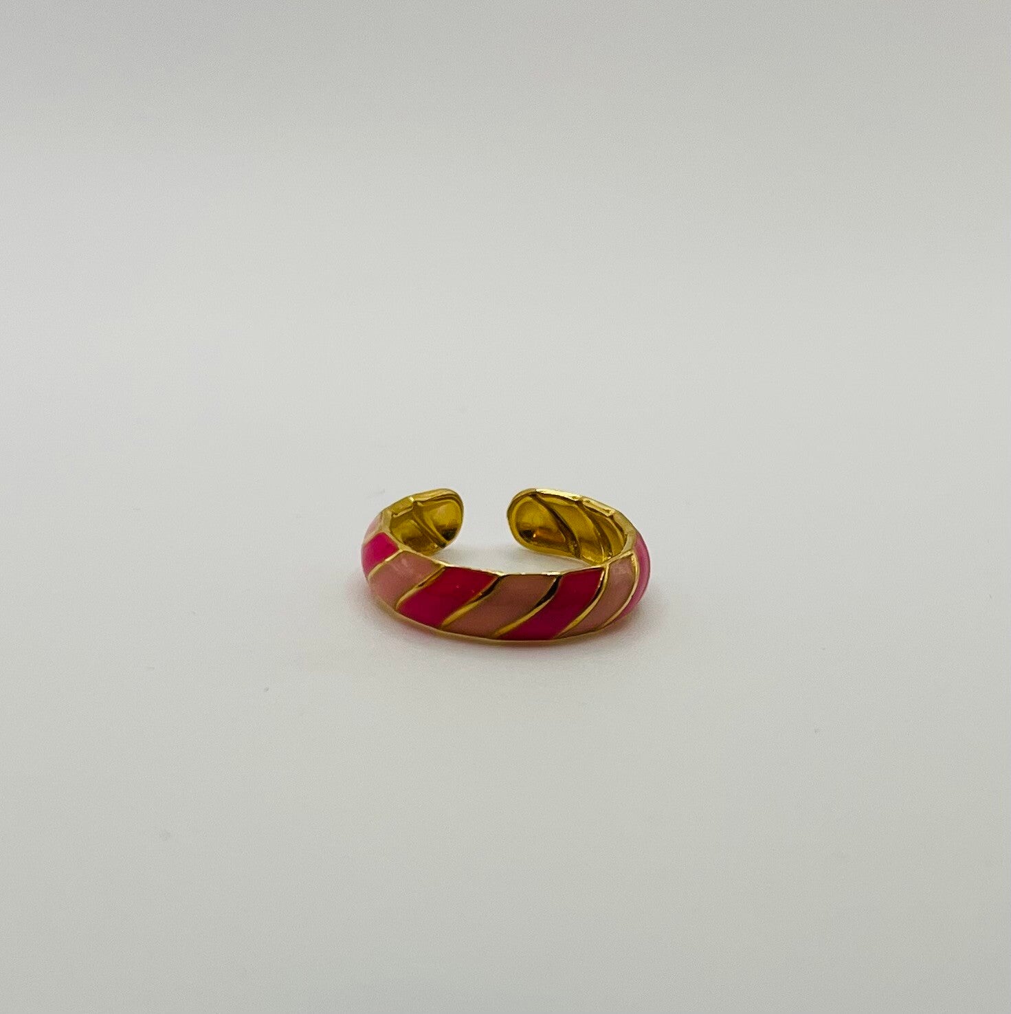 Ring stainless steel ‘Colours’ Pink