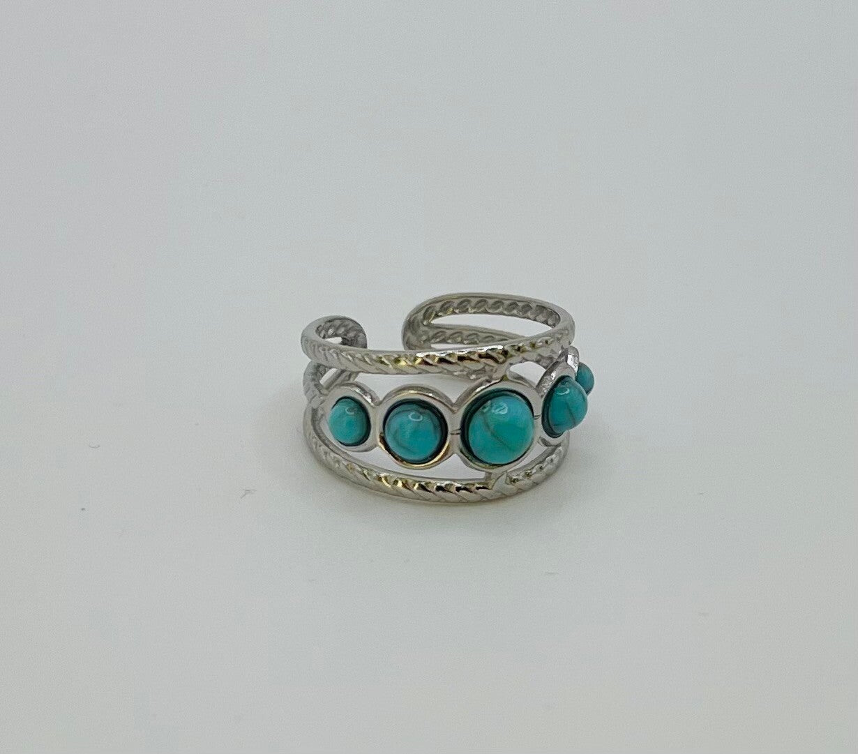 Ring stainless steel zilverkleur ‘Marita'
