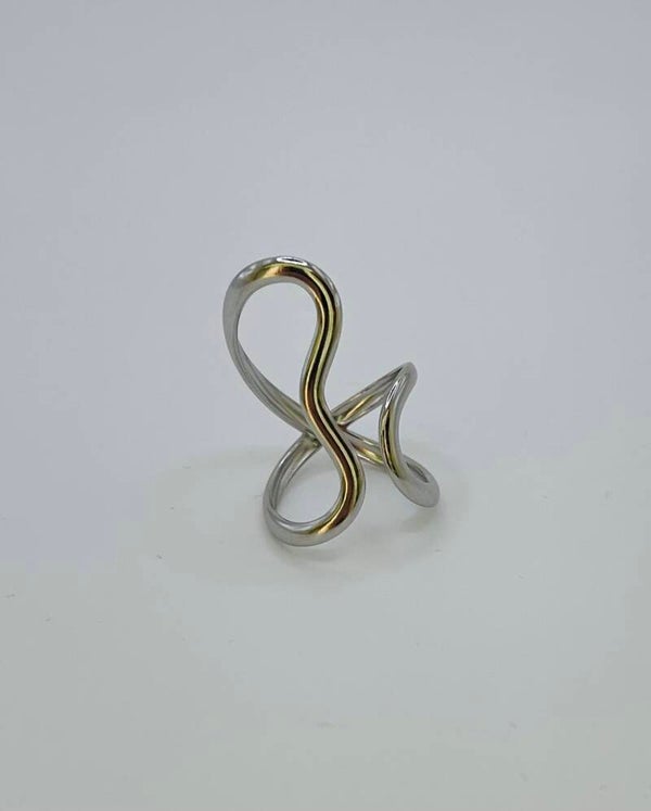 Ring stainless steel zilverkleur ‘Gera'