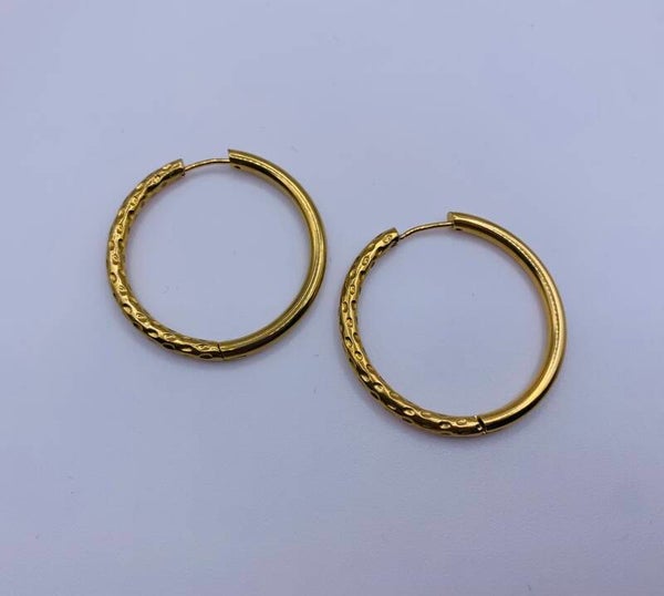 Oorbellen stainless steel 'Flo'