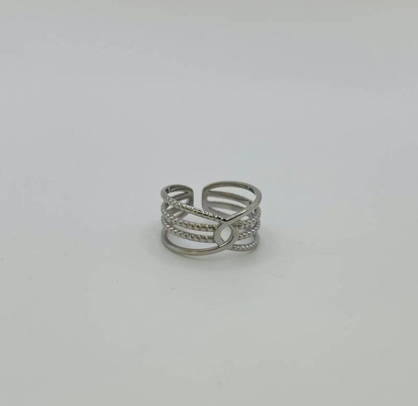 Ring stainless steel zilverkleur ‘Pip’