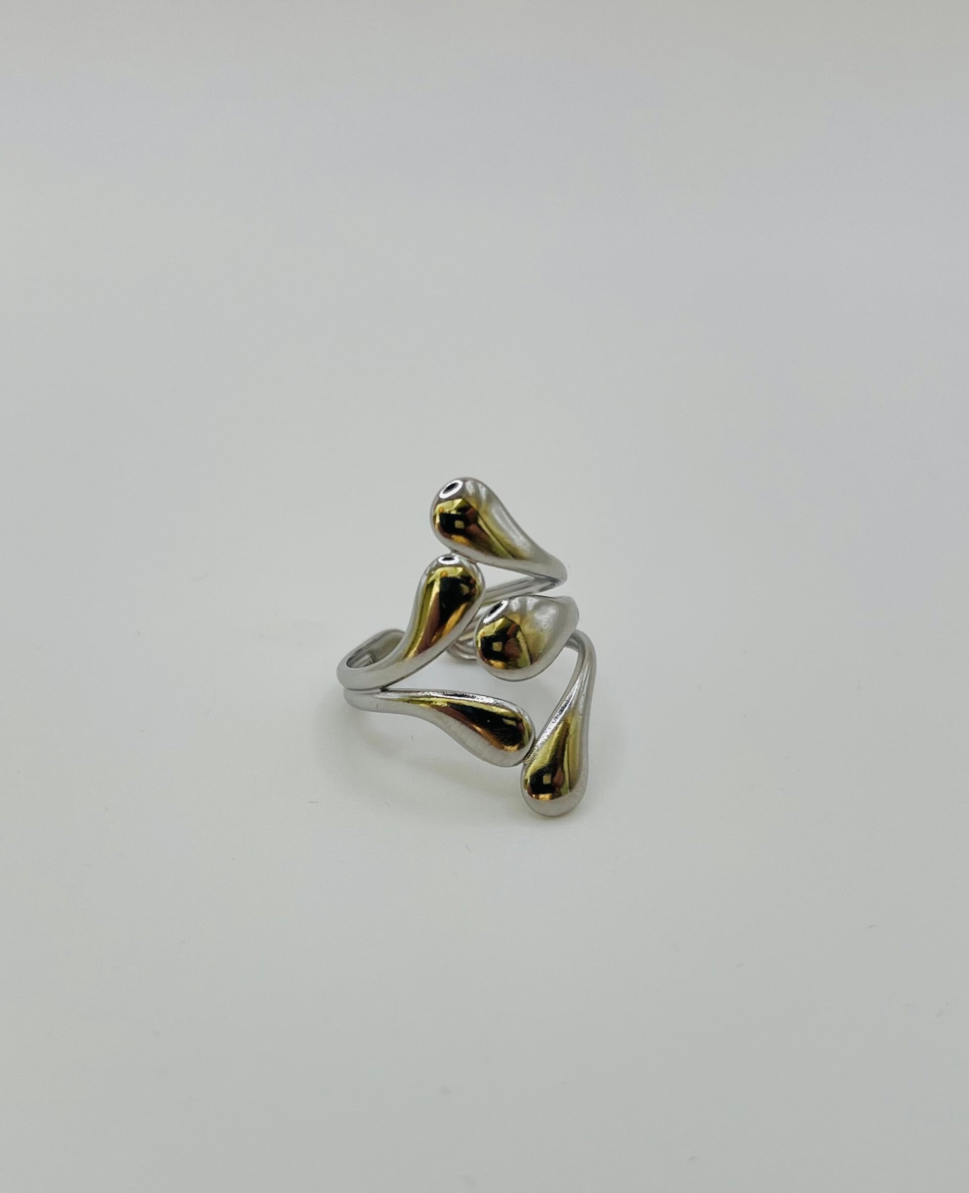 Ring stainless steel zilverkleur ‘Netty’