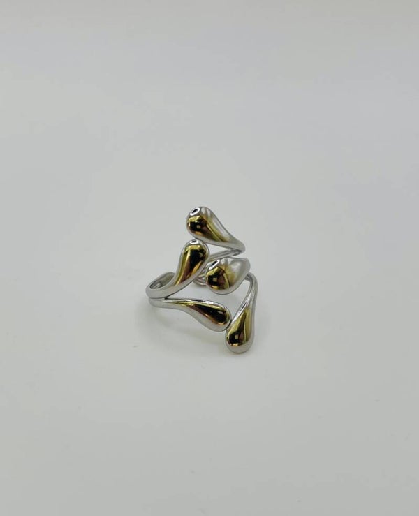 Ring stainless steel zilverkleur ‘Netty’