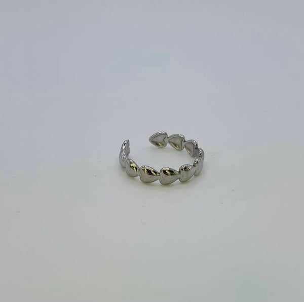 Ring stainless steel zilverkleur ‘Lieve’