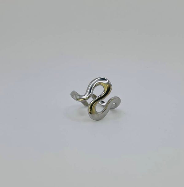 Ring stainless steel zilverkleur ‘Taline'