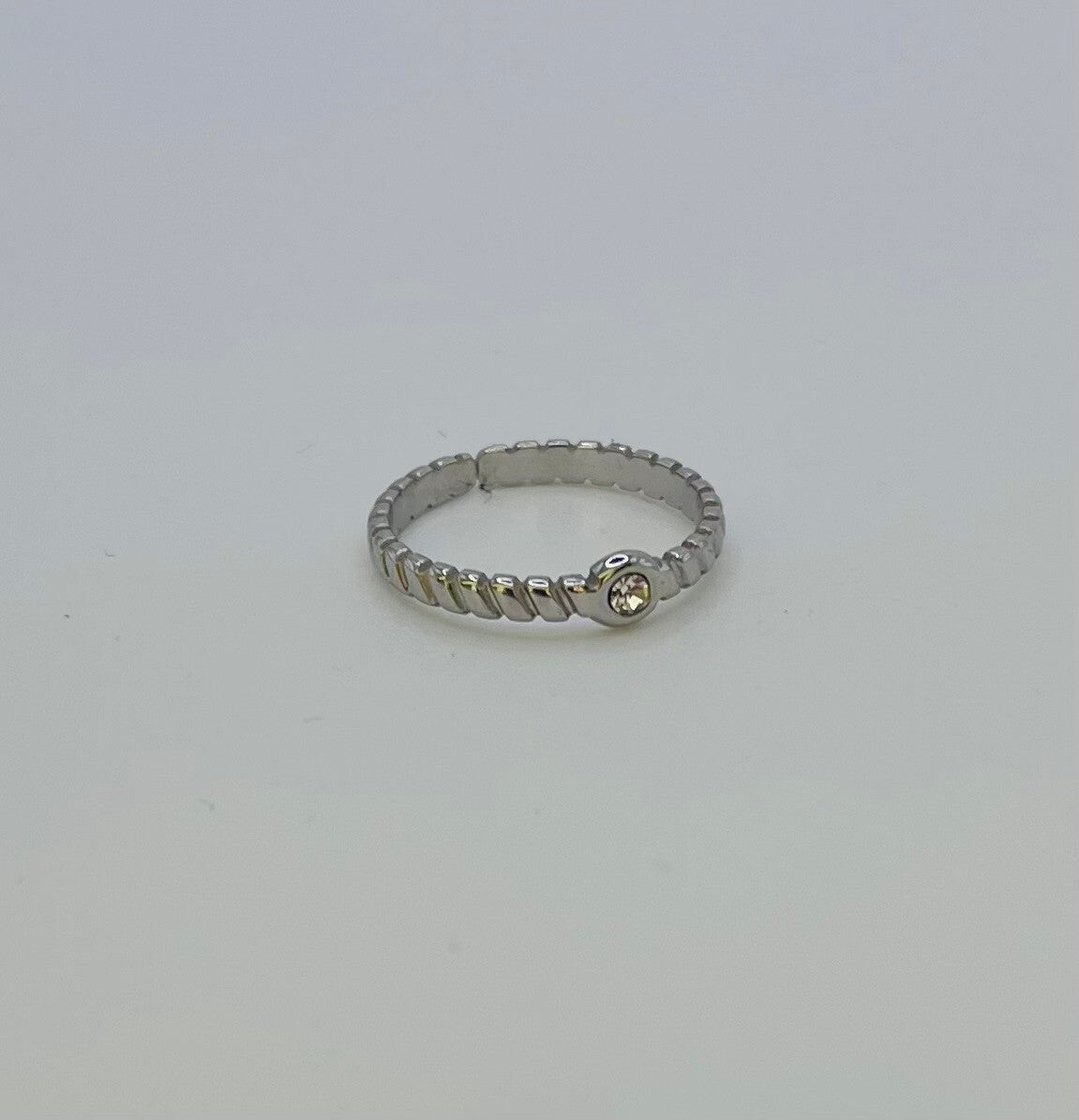 Ring stainless steel zilverkleur ‘Sara’
