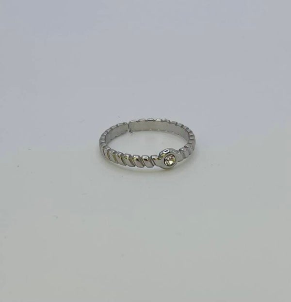 Ring stainless steel zilverkleur ‘Sara’