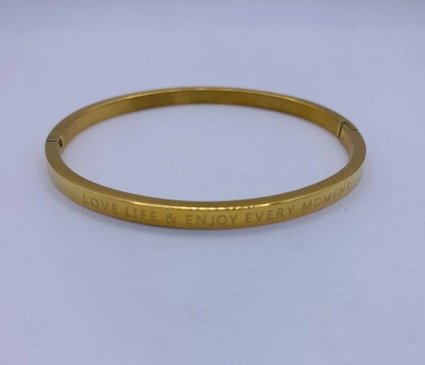 Armband stainless steel 'enjoy'