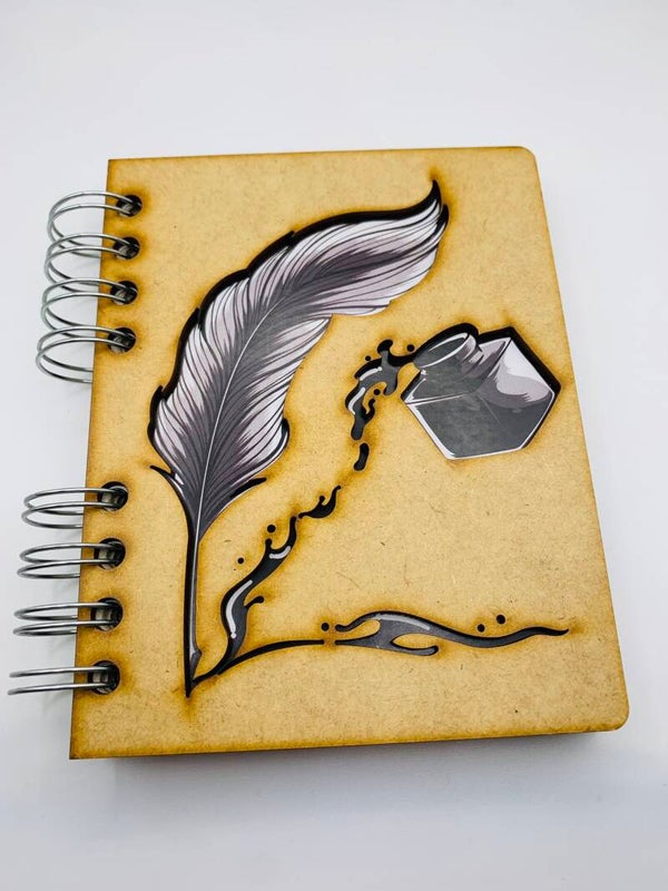 Duurzaam notitieboek Komoni Amsterdam A6 'Feather and Ink'