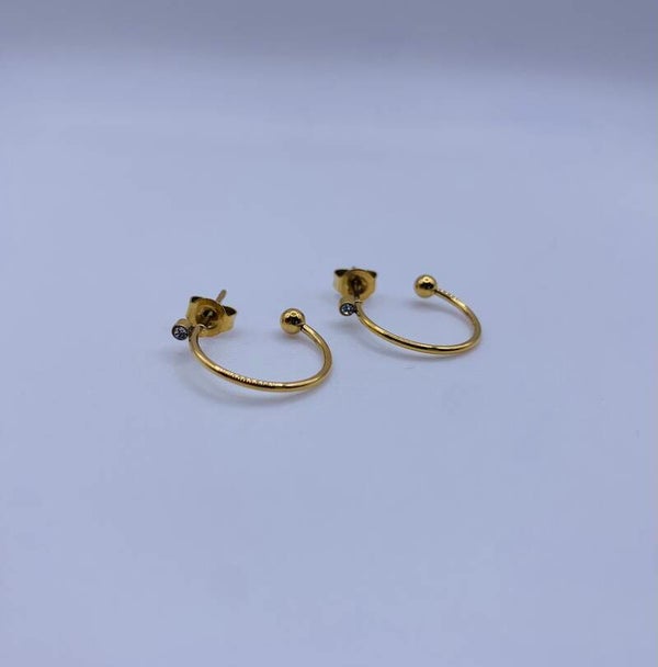 Oorringen stainless steel 'Fenna'