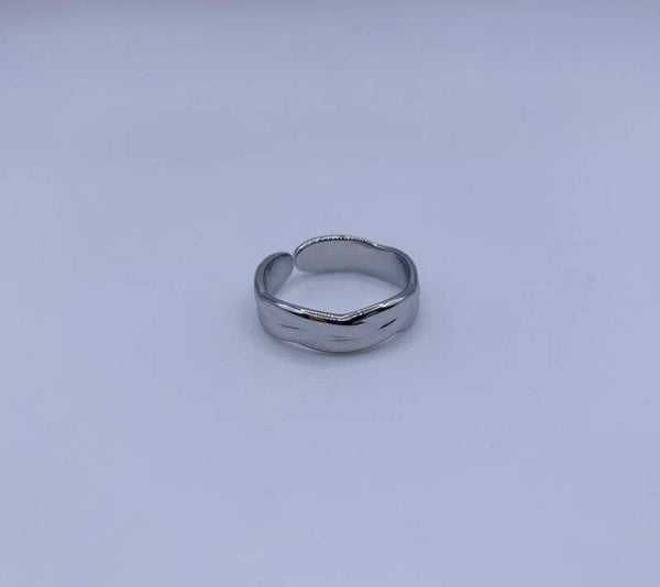 Ring stainless steel zilverkleur 'Hailey'