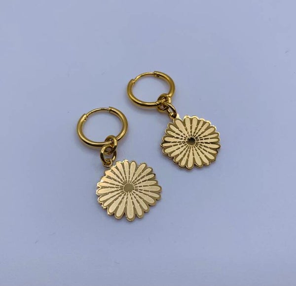 Oorbellen stainless steel 'Suze'