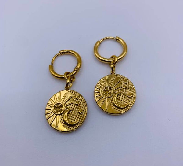 Oorbellen stainless steel 'Bess'