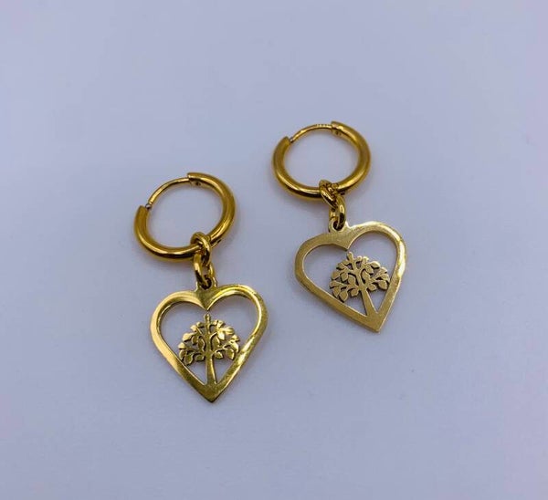 Oorbellen stainless steel 'Mieke'