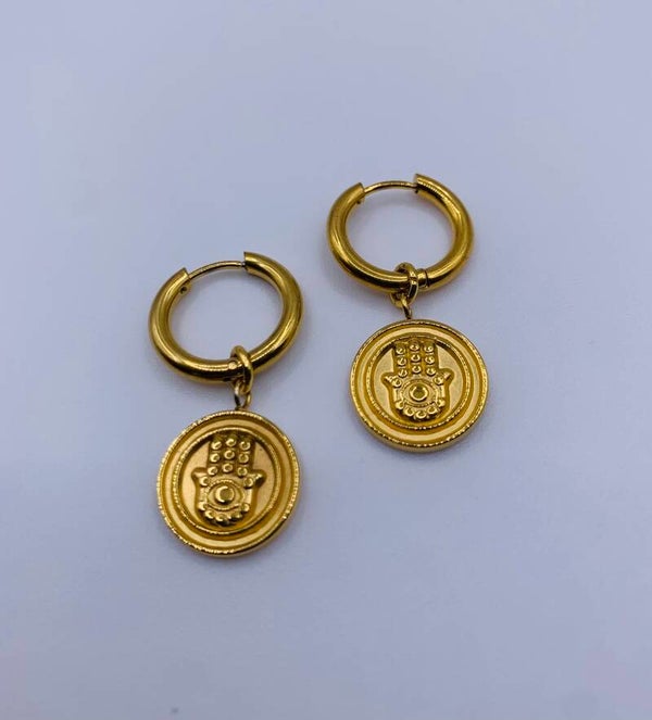 Oorbellen stainless steel 'Mirjam'