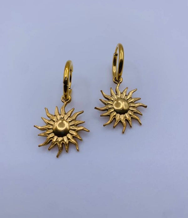 Oorbellen stainless steel 'Sunny'