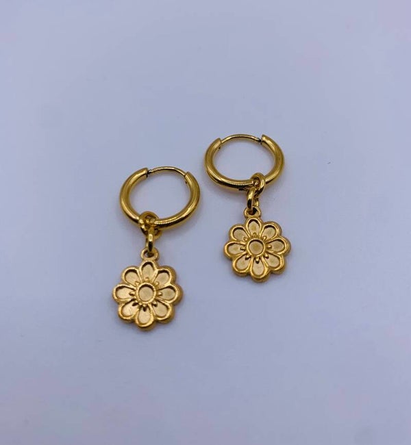 Oorbellen stainless steel 'Wanda'