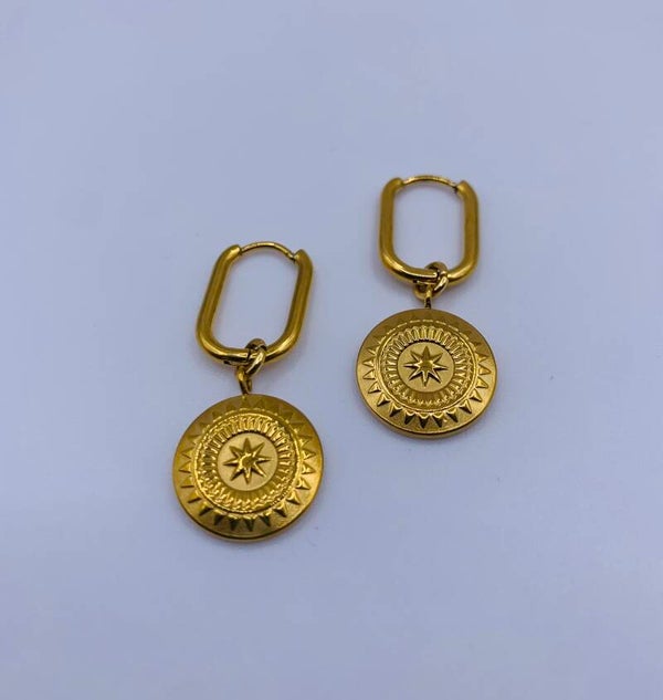 Oorbellen stainless steel 'Nena'