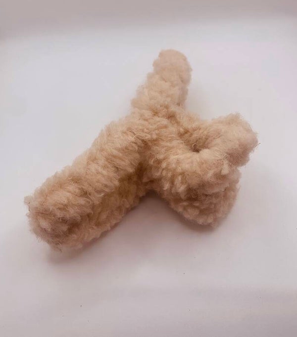 Teddy haarklem ivoor