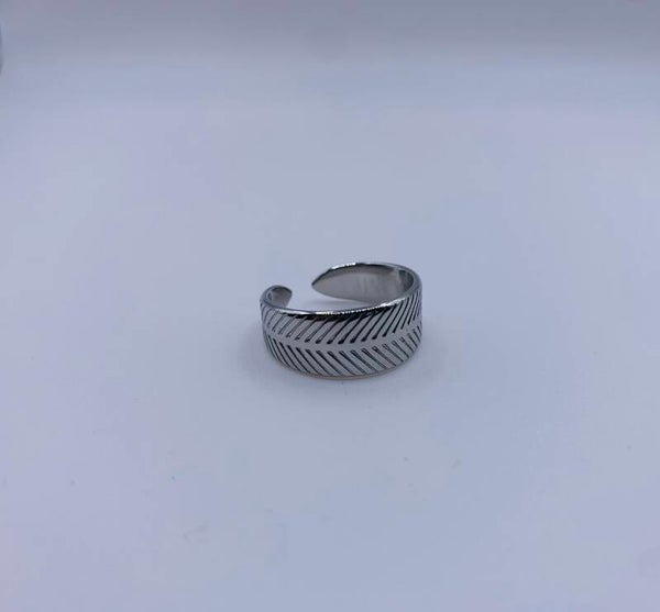 Ring stainless steel zilverkleurig 'Brigit'