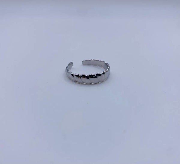 Ring stainless steel zilverkleur 'Sheila'